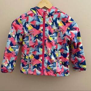 Multi Fleece Lined Windbreaker with Hood Size 4T